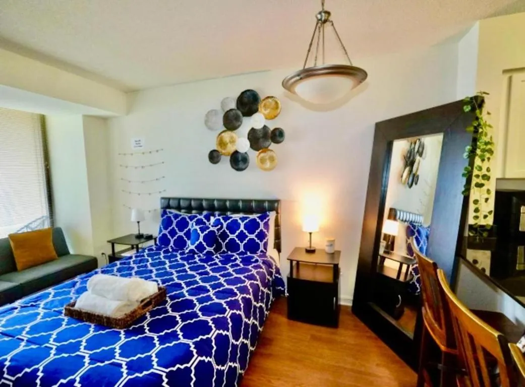 Image of Executive Suite at Crystal City – 1BR, Metro, Gym, Pool, Sauna, 2 Queen Beds