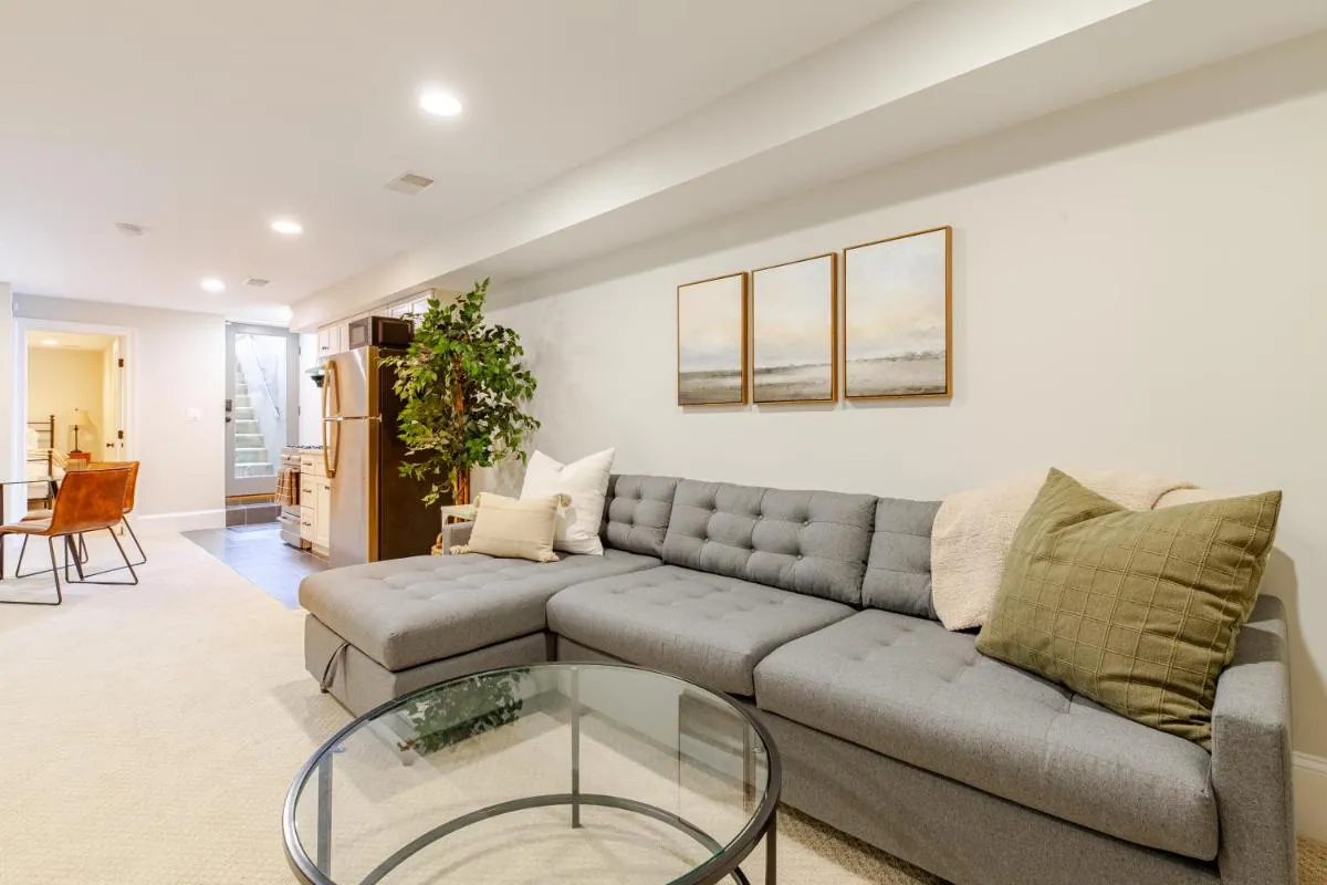 Image 1 of Private Garage Parking and King Bed – Walk to Metro