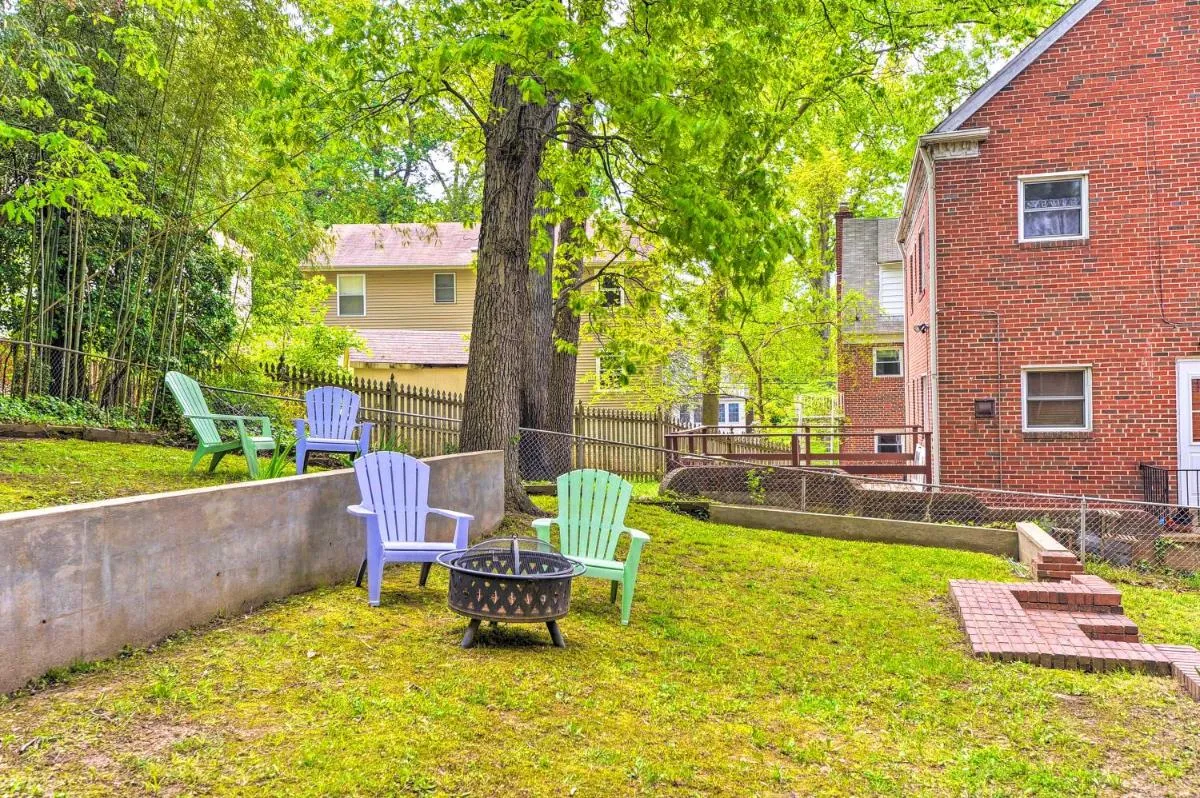 Image 1 of Takoma Park Apt with Wood Fire Pit Less Than 8 Mi to DC